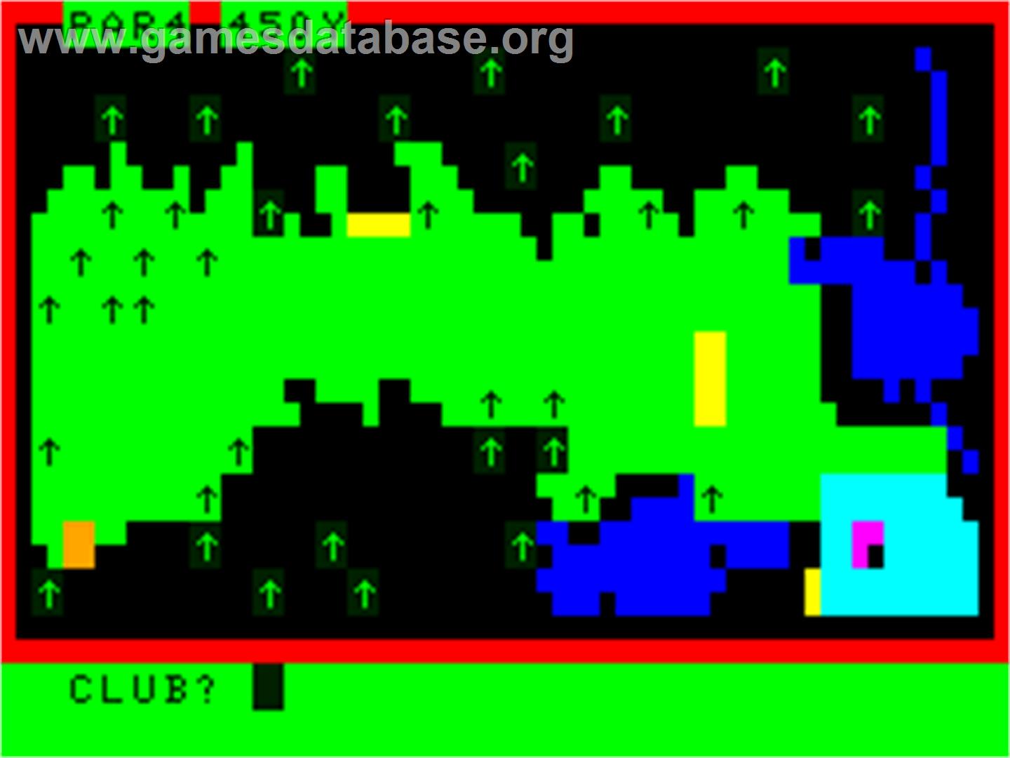 Golf (Microdeal) - Dragon 32-64 - Artwork - In Game