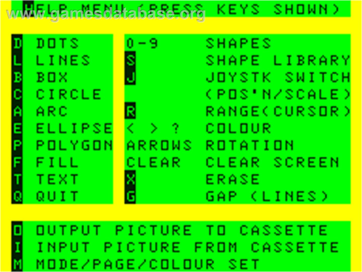 Graphics System - Dragon 32-64 - Artwork - In Game