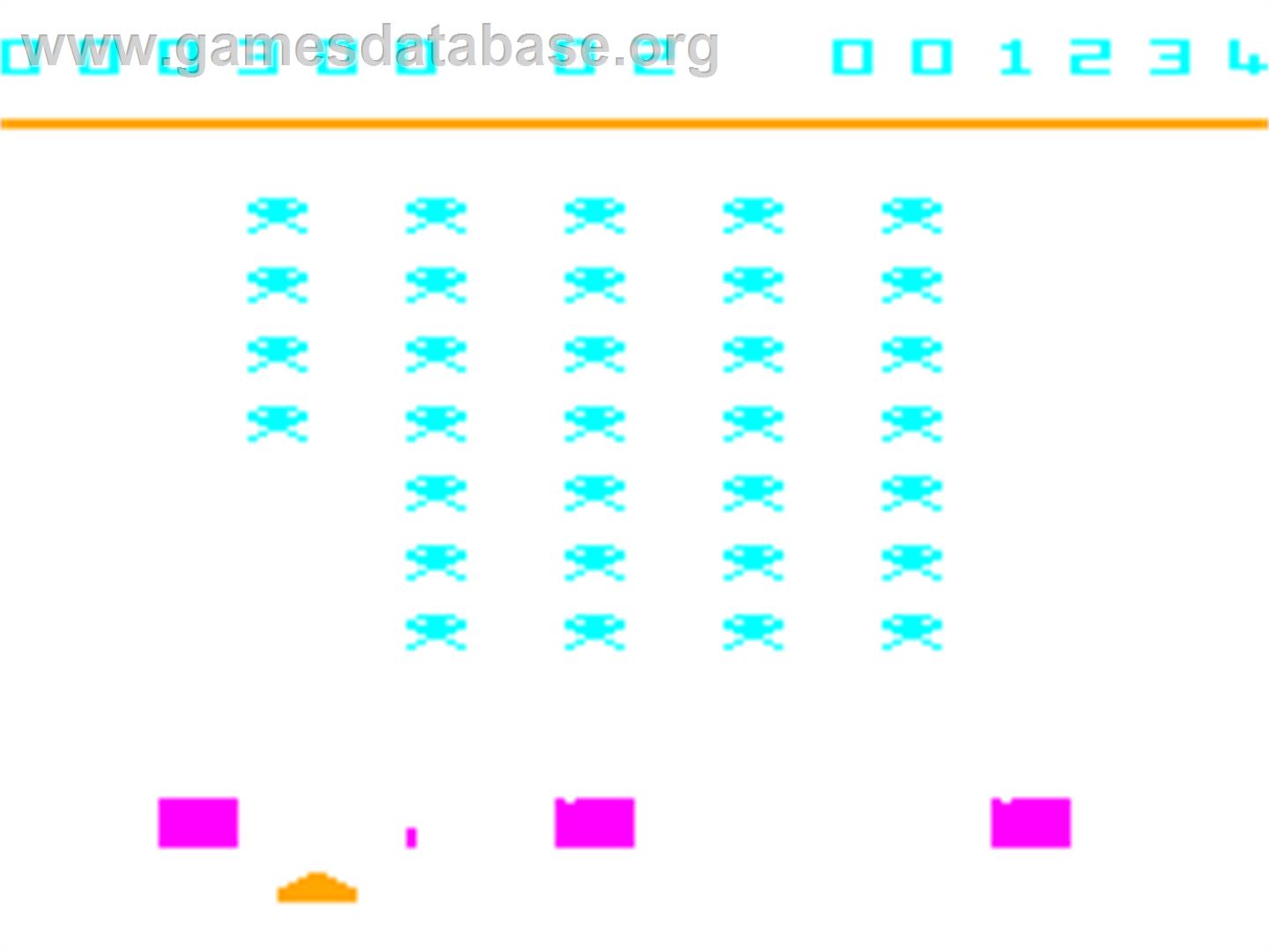 Space Invaders - Dragon 32-64 - Artwork - In Game