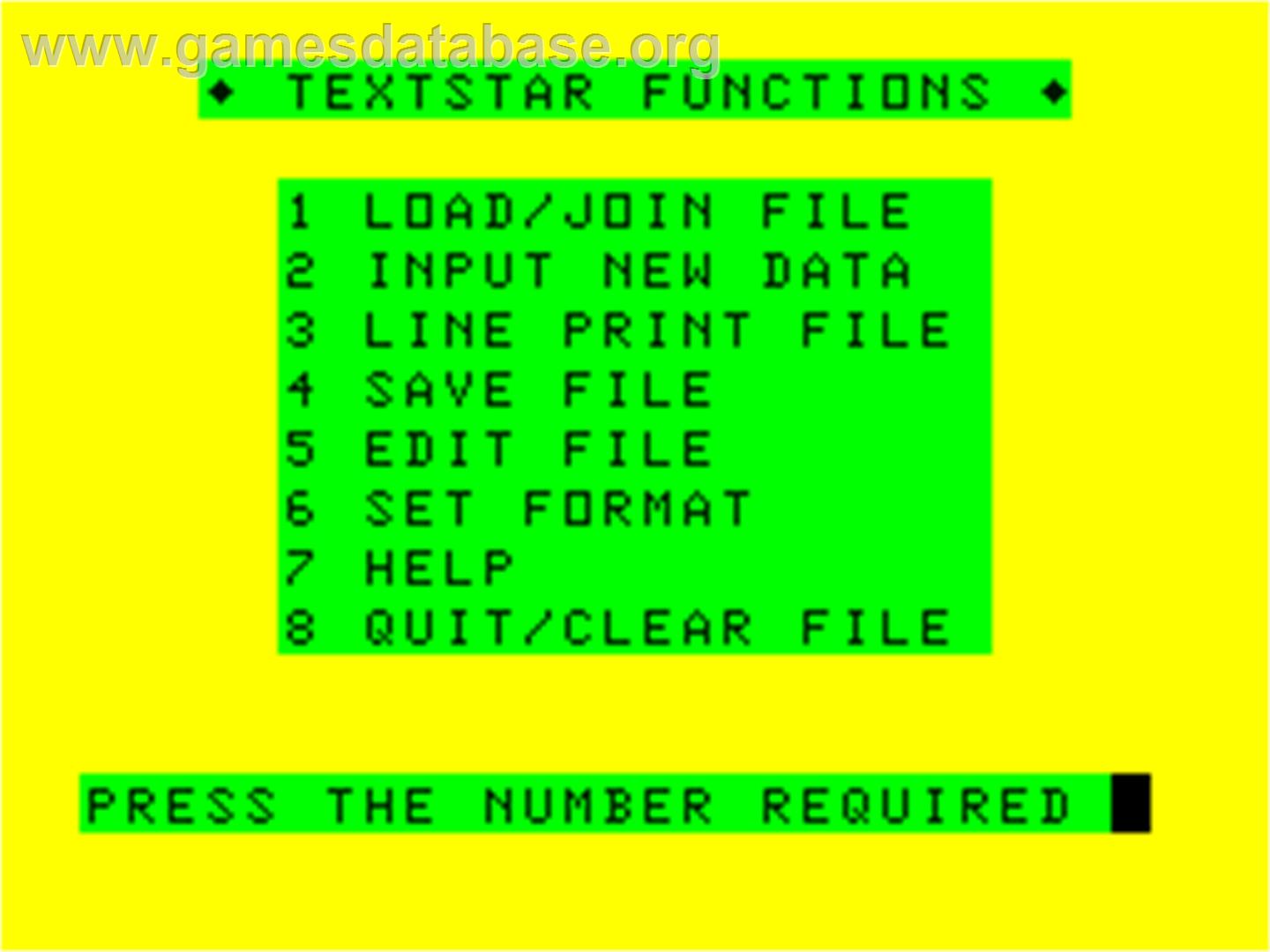 Textstar - Dragon 32-64 - Artwork - In Game