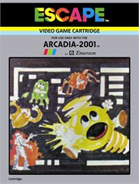 Box cover for Escape on the Emerson Arcadia 2001.