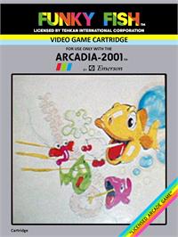 Box cover for Funky Fish on the Emerson Arcadia 2001.