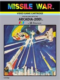 Box cover for Missile War on the Emerson Arcadia 2001.