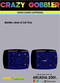 Box back cover for Crazy Gobbler on the Emerson Arcadia 2001.