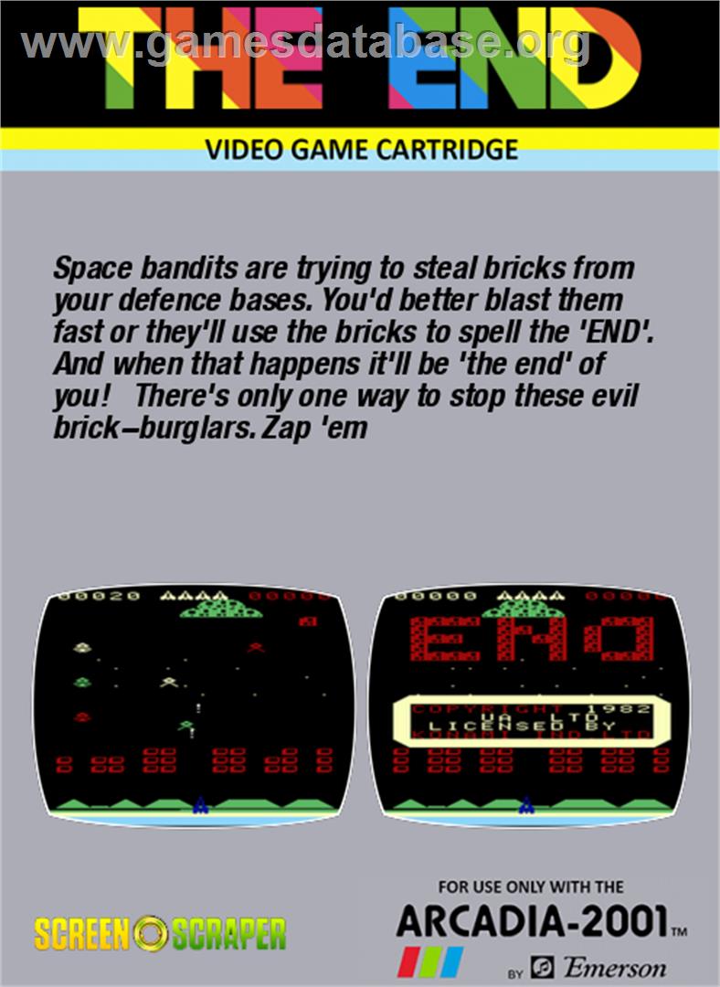 End, The - Emerson Arcadia 2001 - Artwork - Box Back