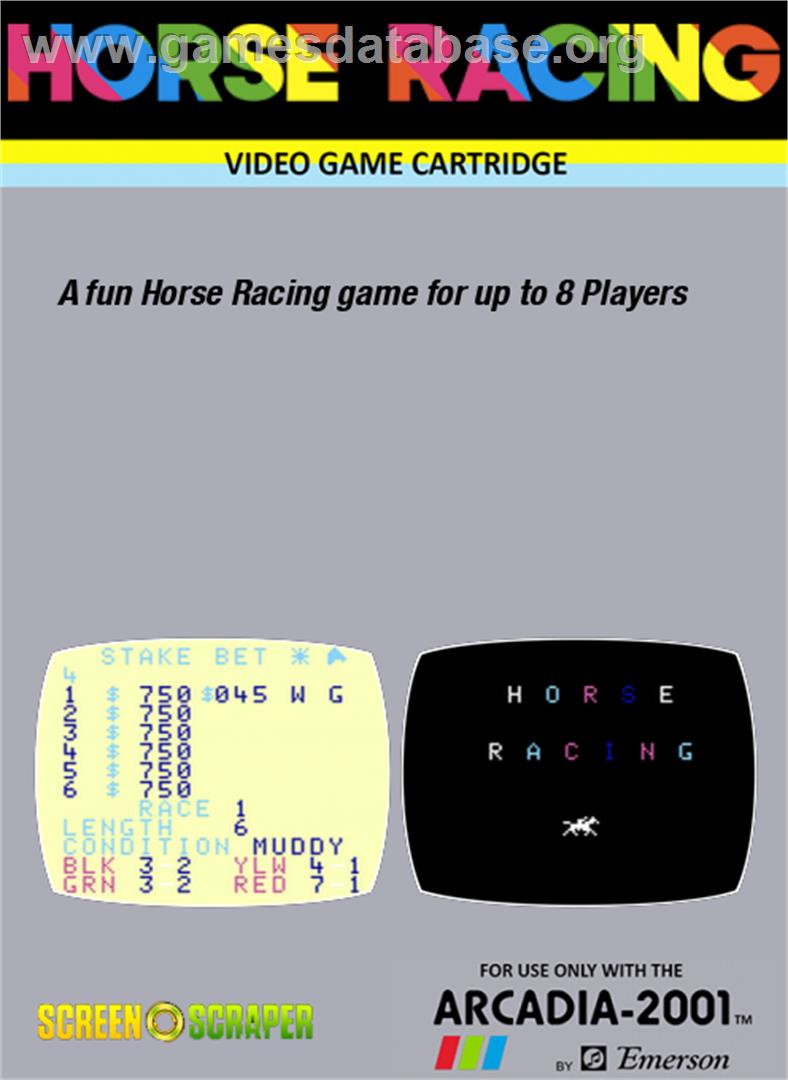 Horse Racing - Emerson Arcadia 2001 - Artwork - Box Back