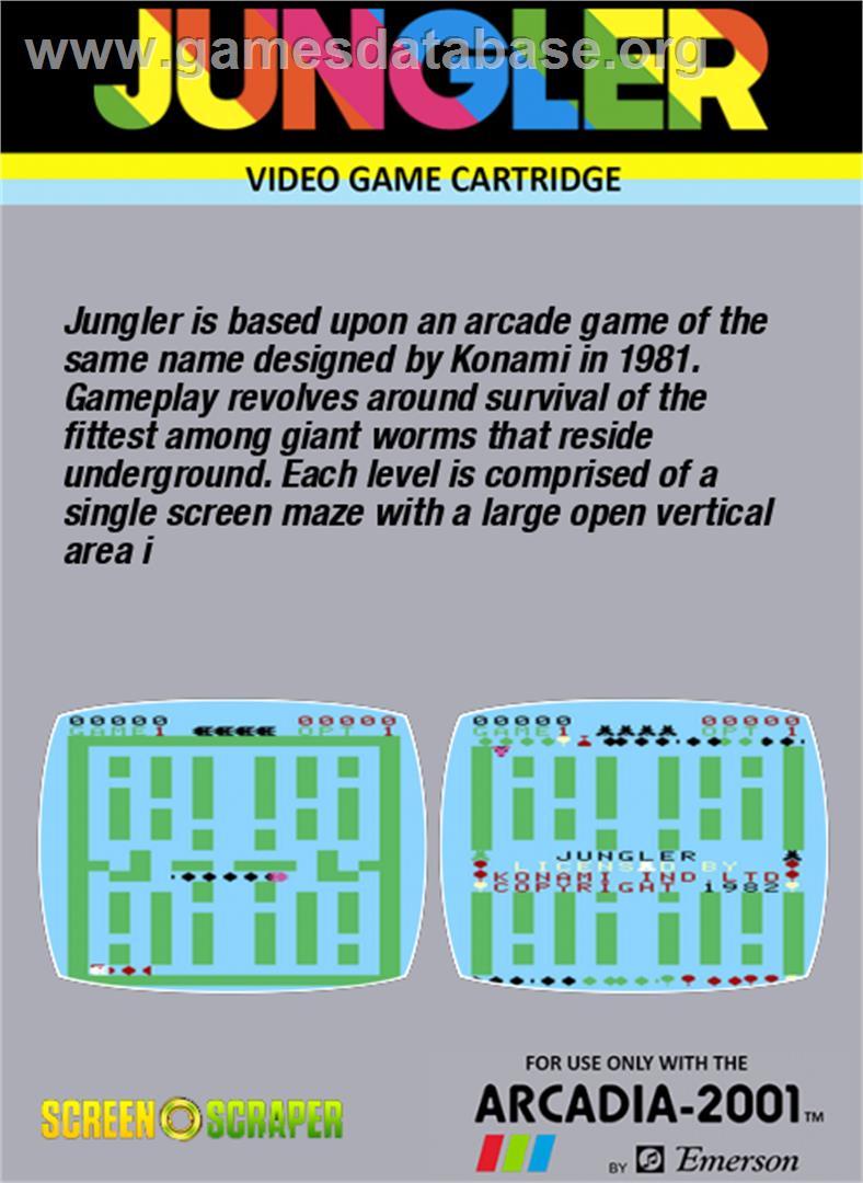 Jungler - Emerson Arcadia 2001 - Artwork - Box Back