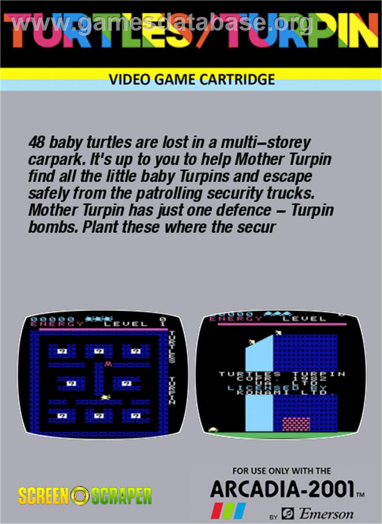 Turtles - Emerson Arcadia 2001 - Artwork - Box Back