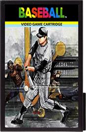 Cartridge artwork for Baseball on the Emerson Arcadia 2001.