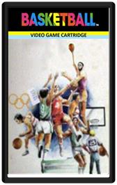 Cartridge artwork for Basketball on the Emerson Arcadia 2001.