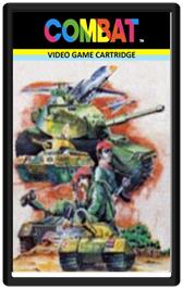Cartridge artwork for Combat on the Emerson Arcadia 2001.