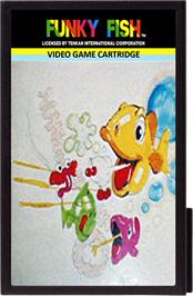 Cartridge artwork for Funky Fish on the Emerson Arcadia 2001.