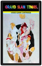 Cartridge artwork for Grand Slam Tennis on the Emerson Arcadia 2001.