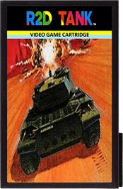 Cartridge artwork for R2d Tank on the Emerson Arcadia 2001.