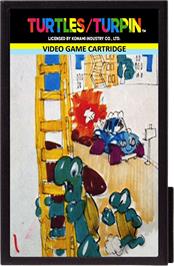 Cartridge artwork for Turtles / Turpin on the Emerson Arcadia 2001.