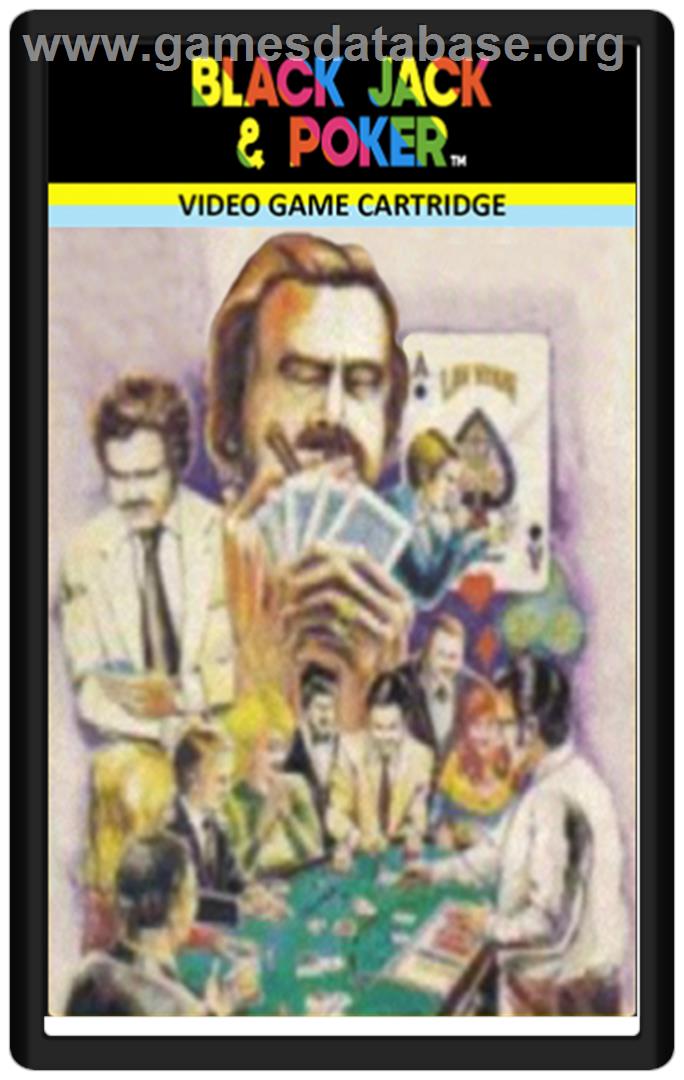 Blackjack and Poker - Emerson Arcadia 2001 - Artwork - Cartridge