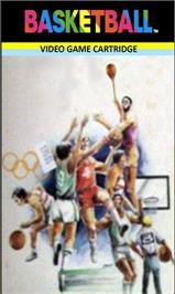 Top of cartridge artwork for Basketball on the Emerson Arcadia 2001.