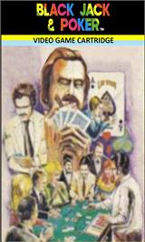 Top of cartridge artwork for Blackjack and Poker on the Emerson Arcadia 2001.