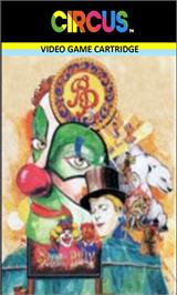 Top of cartridge artwork for Circus on the Emerson Arcadia 2001.