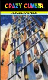 Top of cartridge artwork for Crazy Climber on the Emerson Arcadia 2001.