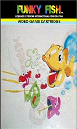 Top of cartridge artwork for Funky Fish on the Emerson Arcadia 2001.