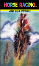 Top of cartridge artwork for Horse Racing on the Emerson Arcadia 2001.
