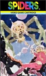 Top of cartridge artwork for Spiders on the Emerson Arcadia 2001.