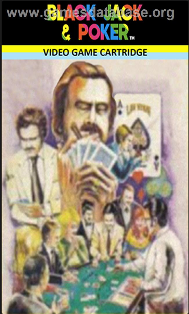 Blackjack and Poker - Emerson Arcadia 2001 - Artwork - Cartridge Top