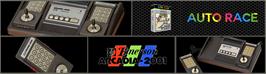 Arcade Cabinet Marquee for Auto Race.