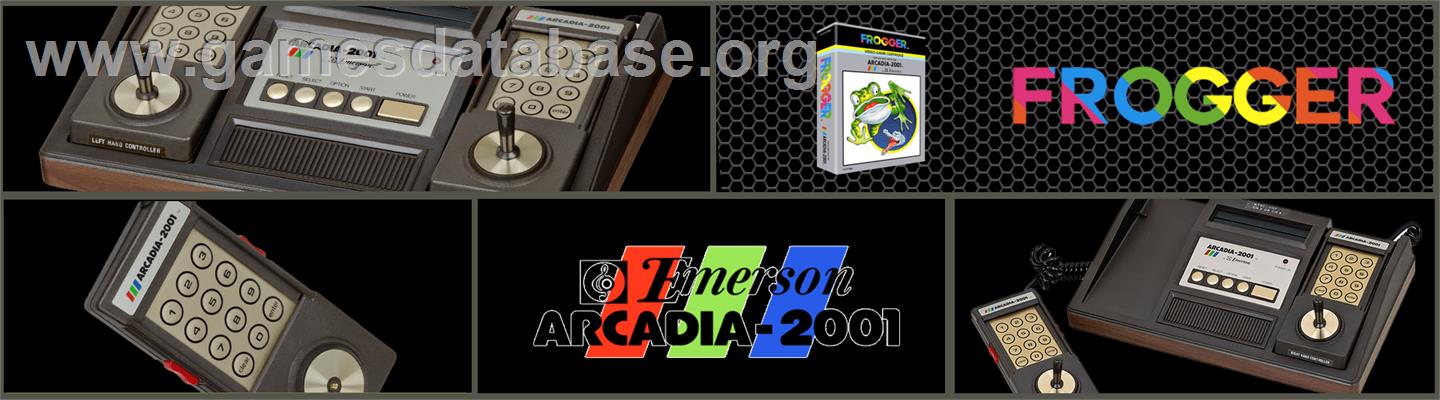 Frogger - Emerson Arcadia 2001 - Artwork - Marquee