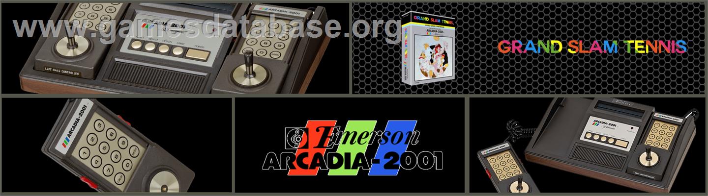 Grand Slam Tennis - Emerson Arcadia 2001 - Artwork - Marquee