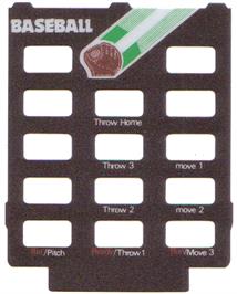 Overlay for Baseball on the Emerson Arcadia 2001.