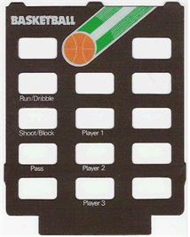 Overlay for Basketball on the Emerson Arcadia 2001.