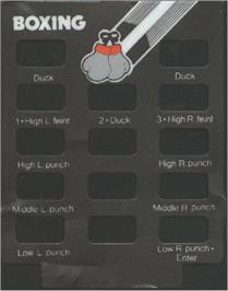 Overlay for Boxing on the Emerson Arcadia 2001.