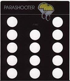 Overlay for Parashooter on the Emerson Arcadia 2001.