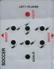 Overlay for Soccer on the Emerson Arcadia 2001.