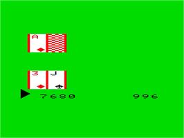 In game image of Black Jack And Poker on the Emerson Arcadia 2001.