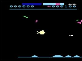 In game image of Funky Fish on the Emerson Arcadia 2001.