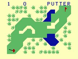 In game image of Golf on the Emerson Arcadia 2001.