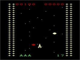 In game image of Red Clash on the Emerson Arcadia 2001.
