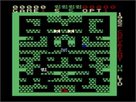 In game image of Tanks a Lot on the Emerson Arcadia 2001.