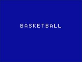 Title screen of Basketball on the Emerson Arcadia 2001.