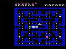 Title screen of Crazy Gobbler on the Emerson Arcadia 2001.