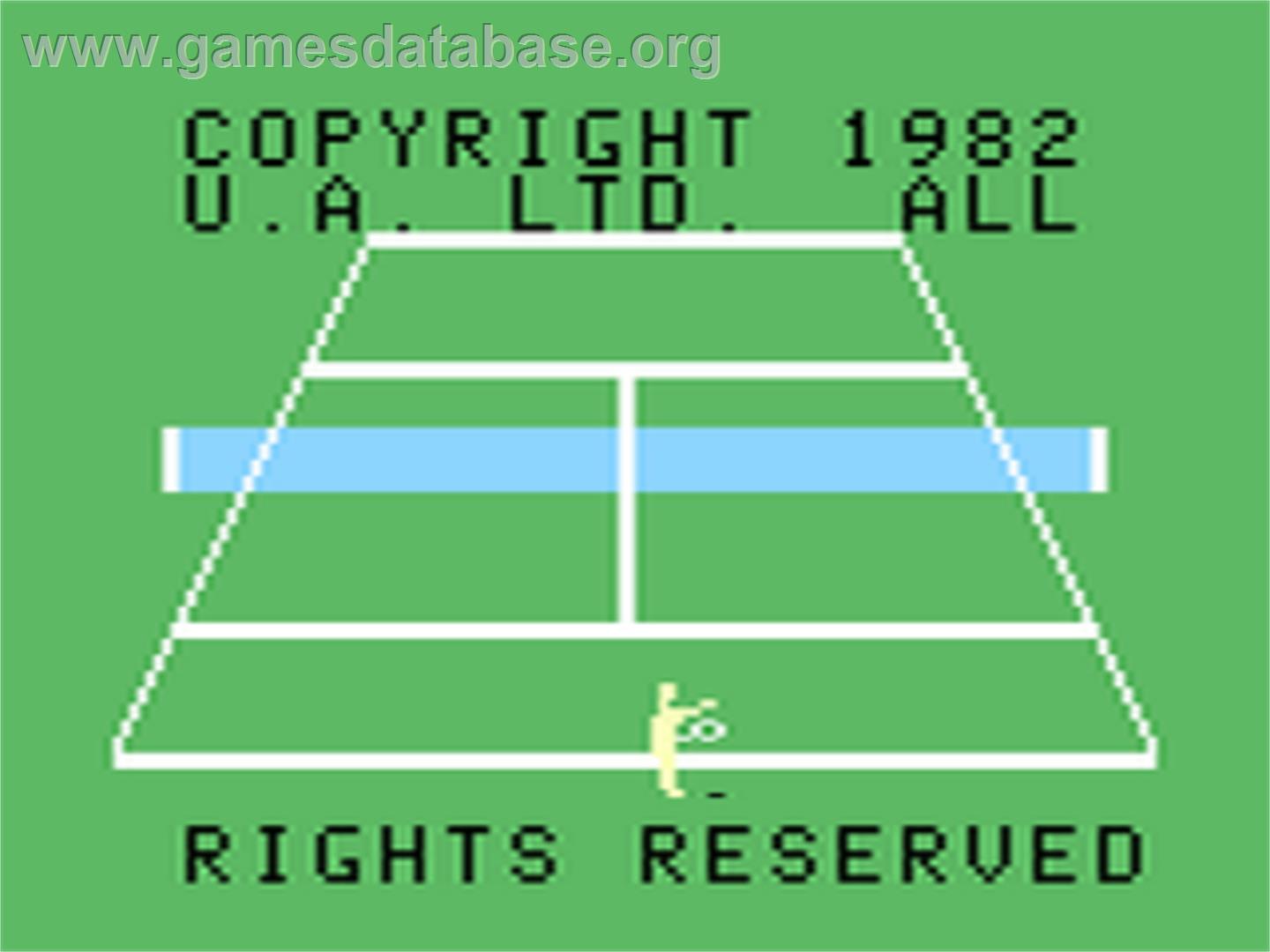 Grand Slam Tennis - Emerson Arcadia 2001 - Artwork - Title Screen