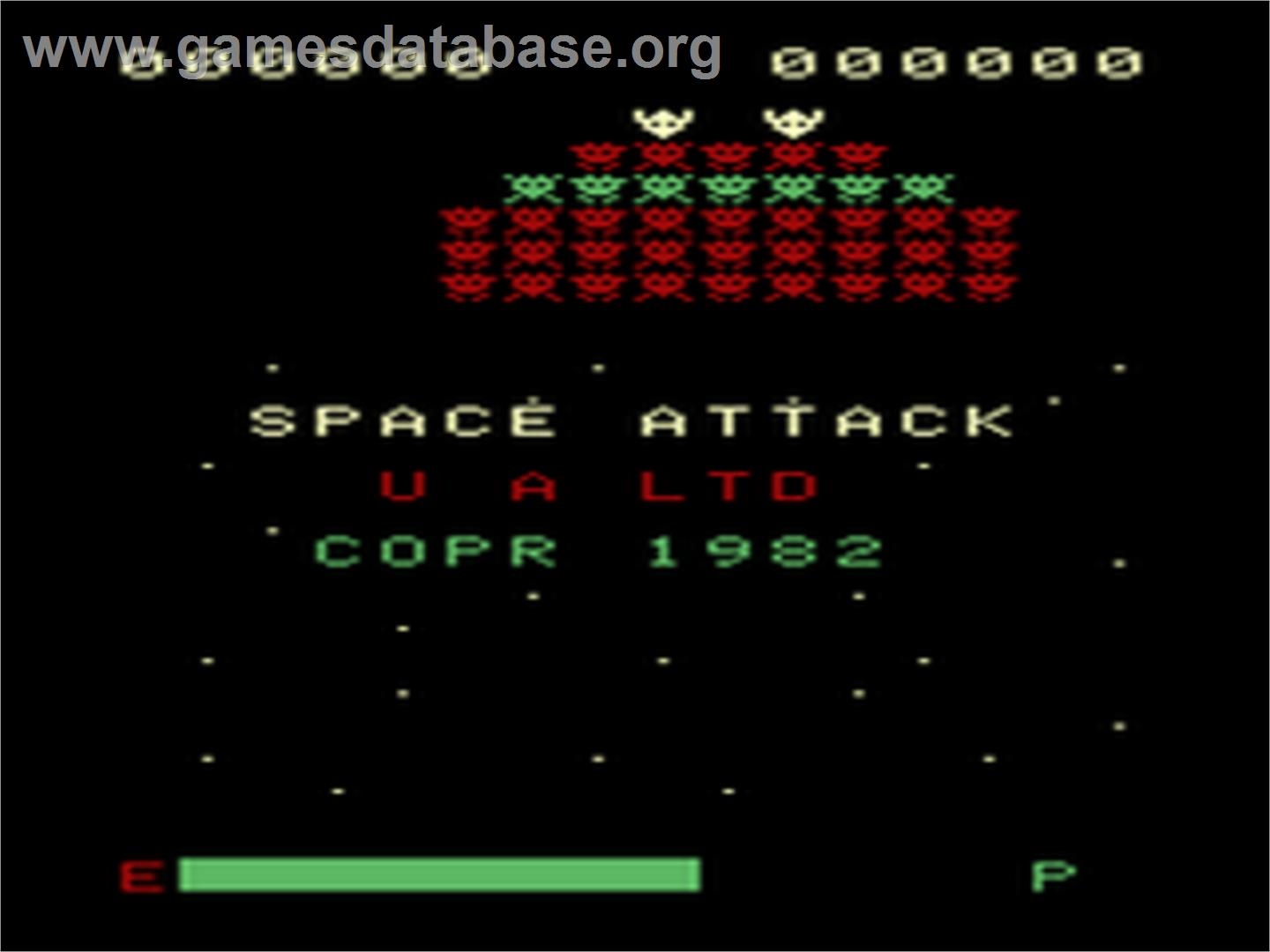 Space Attack - Emerson Arcadia 2001 - Artwork - Title Screen