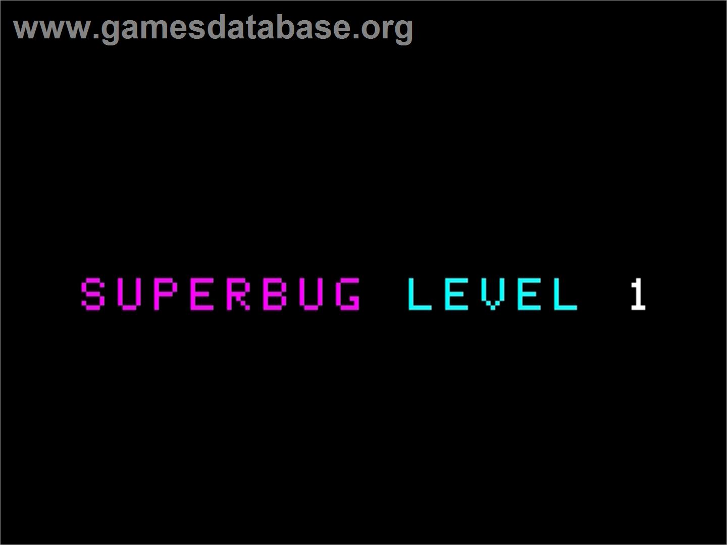 Super Bug - Emerson Arcadia 2001 - Artwork - Title Screen