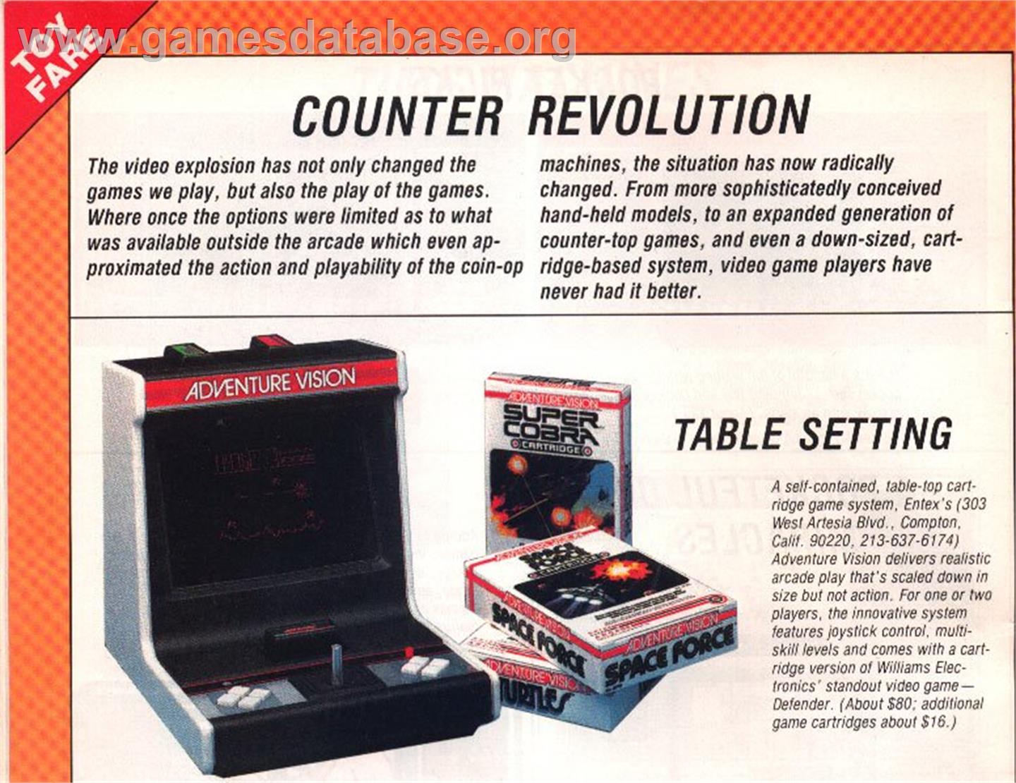 Super Cobra - Atari 7800 - Artwork - Advert