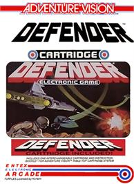Box cover for Defender on the Entex Adventure Vision.