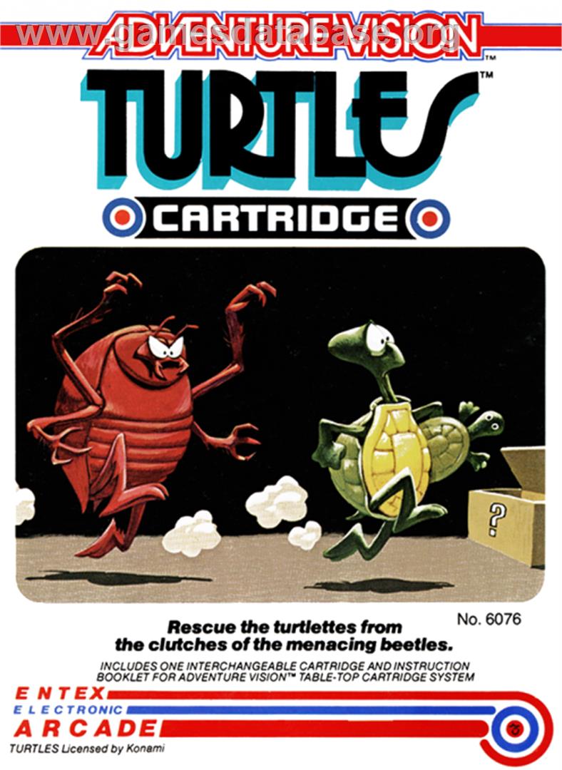 Turtles - Entex Adventure Vision - Artwork - Box