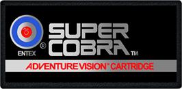 Cartridge artwork for Super Cobra on the Entex Adventure Vision.